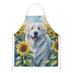 Great Pyrenees in Sunflowers Apron Cooking Kitchen Server Baking Crafts Gardening for Adult Women Men, Unisex, Large, Multicolor Great Pyrenees in Sunflowers Apron Cooking Kitchen Server Baking Crafts Gardening for Adult Women Men, Unisex, Large, Multicolor